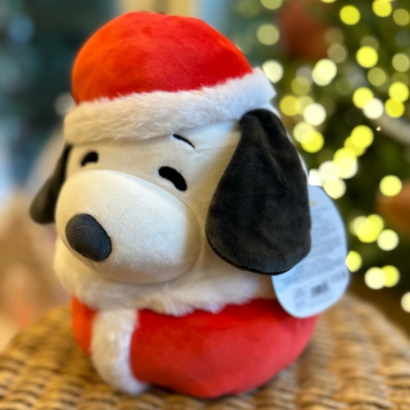 Peanuts Snoopy Squishmallow plush doll Christmas Holiday Santa 2023 11" - Picture 4 of 9